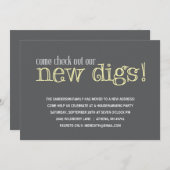 Casual uitnodiging van de Partij voor de opwarming (Voorkant / Achterkant)