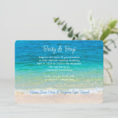 Casual uitnodiging voor een blauwe oceaan (Staand voorkant)