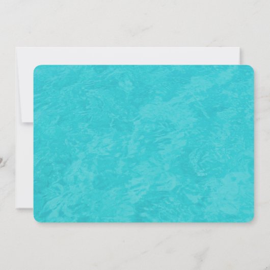 Casual uitnodiging voor een blauwe oceaan (Achterkant)