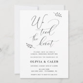 Casual uitnodiging voor huwelijksreceptie (Voorkant)