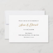 Casual uitnodiging voor weddenschappen (Voorkant)