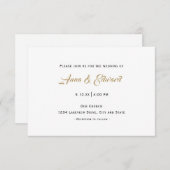 Casual uitnodiging voor weddenschappen (Voorkant / Achterkant)