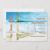 Casual van de Beach Thmed Graduparty High School Kaart (Voorkant)