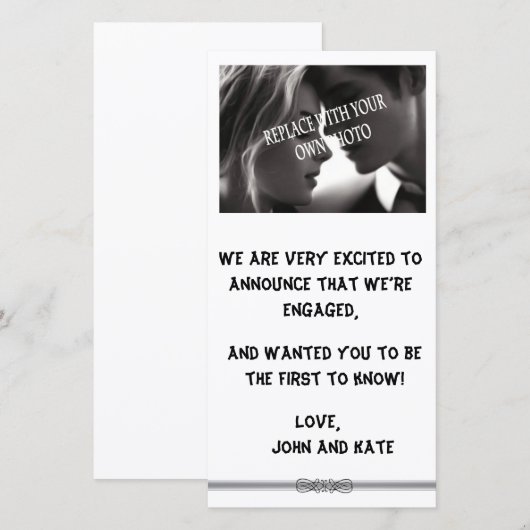 CASUAL VERLOVING - SJABLONEN (Voorkant / Achterkant)