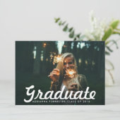 Casual Vette Afstuderen partij van de Graduatie va Kaart (Staand voorkant)