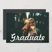 Casual Vette Afstuderen partij van de Graduatie va Kaart (Voorkant / Achterkant)