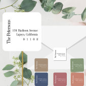 Casual vierkant retour adreslabel vierkante sticker