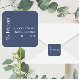 Casual vierkant retour adreslabel vierkante sticker