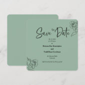 Casual vierkant voor beemduw - sla de datumkaart o kaart (Voorkant / Achterkant)