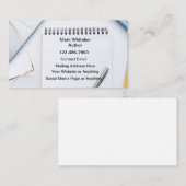 Casual Visitekaartjes schrijveruitgever (Voorkant / Achterkant)