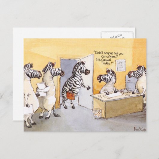 Casual vrijdag briefkaart (Voorkant / Achterkant)