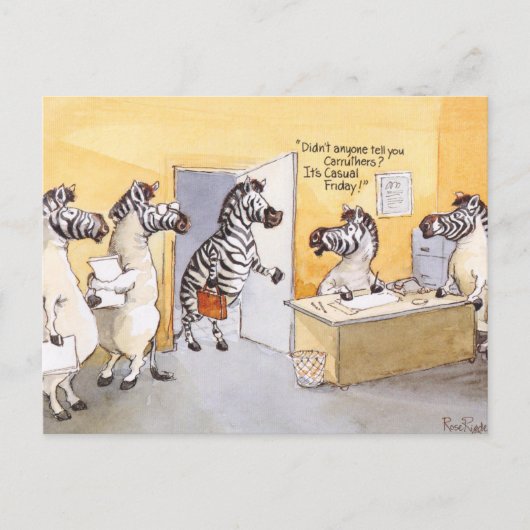 Casual vrijdag briefkaart (Voorkant)