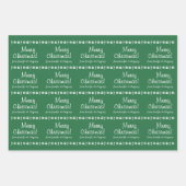 Casual "Vrolijk kerstfeest"! + Persoonlijke naam/n Inpakpapier Vel (Voorkant 2)