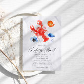 Casual Waterverf kreeft Boil Party Kaart