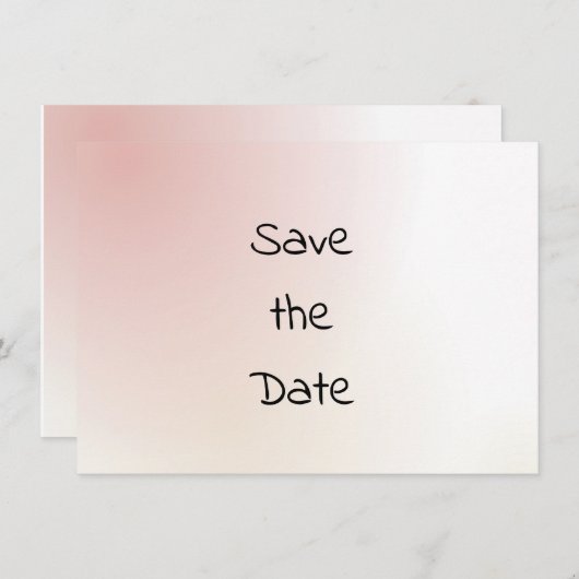 Casual Waterverf sparen de Datum Save The Date (Voorkant / Achterkant)