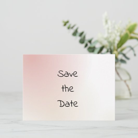 Casual Waterverf sparen de Datum Save The Date (Staand voorkant)