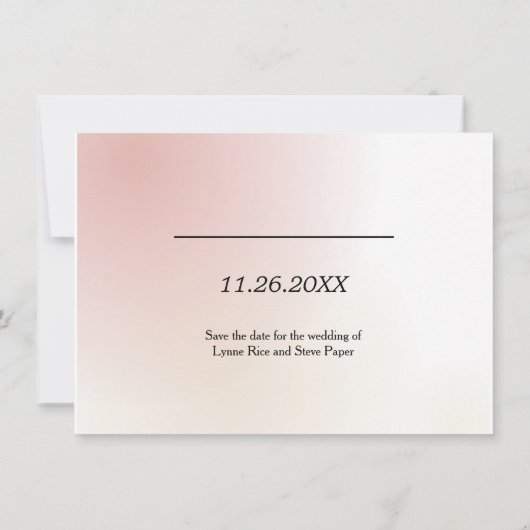 Casual Waterverf sparen de Datum Save The Date (Achterkant)