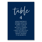 Casual weddenschap, tabel met gastzitje kaart (Achterkant)