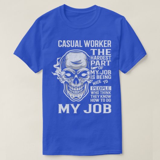 Casual werknemer t-shirt (Design voorkant)