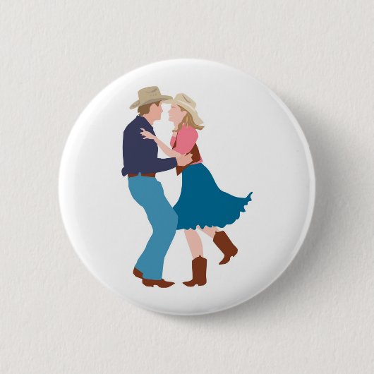 Casual Westerne huwelijksreceptie Ronde Button 5,7 Cm (Voorkant)