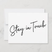 Casual wijziging is een goede nieuwe adresaankondi notitiekaartje (Achterkant)