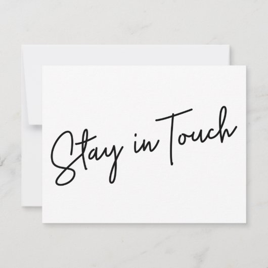 Casual wijziging is een goede nieuwe adresaankondi notitiekaartje (Achterkant)