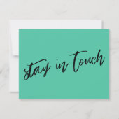 Casual wijziging is Good Biscay Green New Home Kaa Notitiekaartje (Achterkant)