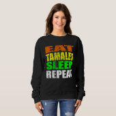 Casual Yet Edgy Eat Tamales Sleep Again New Mexico Trui (Voorkant volledig)