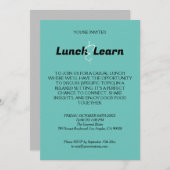 Casual zakelijke lunchuitnodiging save the date (Voorkant / Achterkant)