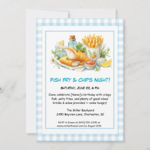 Casual zeevruchten - Fish Fry & Chips Verjaardag Kaart