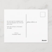 Casual zwart 5 Foto's  Moving Announge Briefkaart (Achterkant)