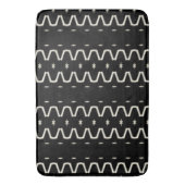 Casual zwart Stropdas Badmat (Voorkant Verticaal)