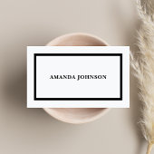 Casual Zwart & Wit Visitekaartje