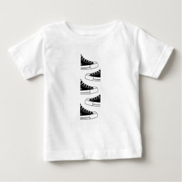 Casual zwarte Sneakers Baby T-shirt