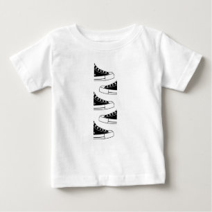 Casual zwarte Sneakers Baby T-shirt