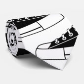 Casual zwarte Sneakers Unisex Stropdas (Opgerold)