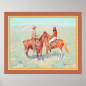 "Casuals on the Range" van Frederic Remington Poster (Voorkant)