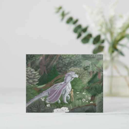 CasualStrollElf&Dragon Briefkaart (Staand voorkant)