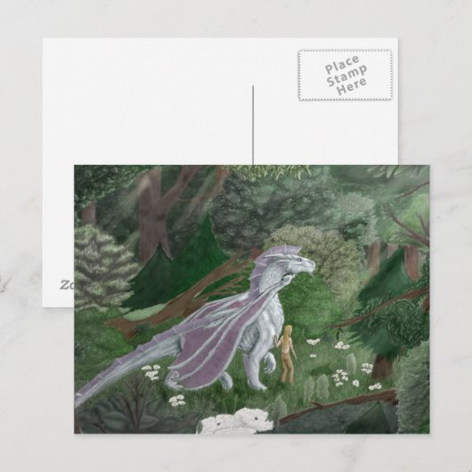 CasualStrollElf&Dragon Briefkaart (Voorkant / Achterkant)