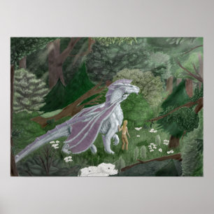 CasualStrollElf&Dragon Poster