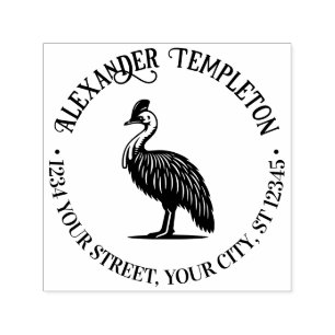 Casuarisvogel Australië Naam Retouradres Zelfinktende Stempel