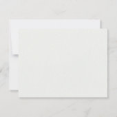Casuatieel minimalistische bruiloft kaart (Achterkant)
