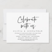 Casuela bruiloftsbruiloft feest, vier het met ons kaart (Voorkant)