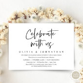 Casuela bruiloftsbruiloft feest, vier het met ons kaart