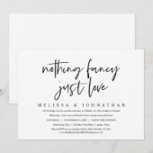 Casuela trouwvlucht, niets bijzonders, gewoon lief kaart (Voorkant / Achterkant)