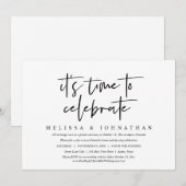 Casuelaat trouwen, het is tijd om te vieren kaart (Voorkant / Achterkant)