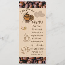 Casuële koffiebonen Voeg uw menu koffiebar toe
