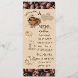 Casuële koffiebonen Voeg uw menu koffiebar toe