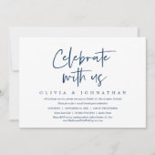 Casuual trouwfeest, vier met ons mee kaart (Voorkant)