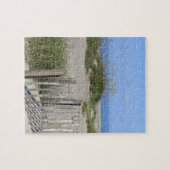 Caswell Beach, NC Land en Seascape Legpuzzel (Horizontaal)